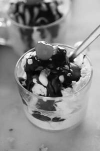 Ice Cream with Hot Chocolate
