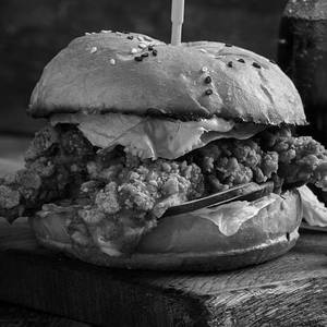 Sample Fried Chicken Burger