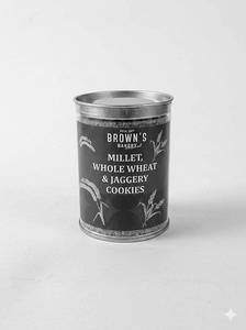 Millet, Whole Wheat, Bran & Gur Cookies
