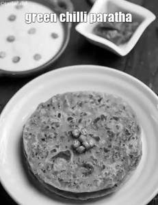 Green Chilli Paratha