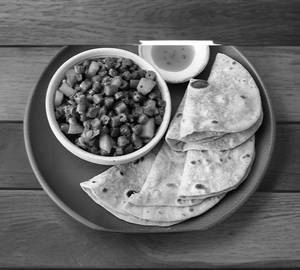 Fry Bhindi Aloo With 4 Roti