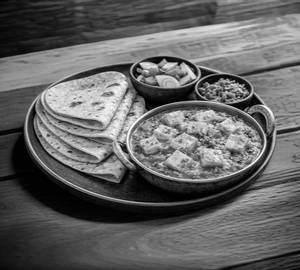 Roti kadhai paneer