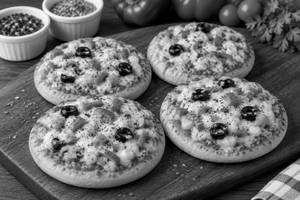 4 Mini Veg Pizza