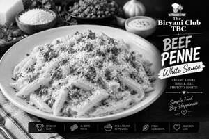 Beef Penne White Sauce