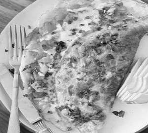 Onion Cheese Omelette