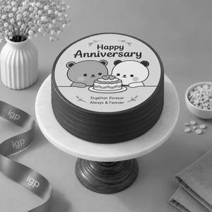Happy Anniversary Chocolate Poster Bento Cake (300 g)