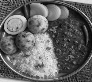 Egg Curry With Rice