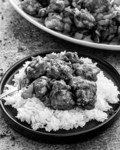 Chicken Fried Rice & Pepper Chicken