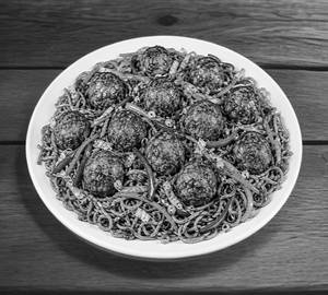Double Egg Manchurian Noodles