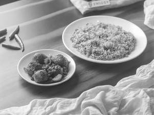Veg Fried Rice [h] + Veg Chilly [h]