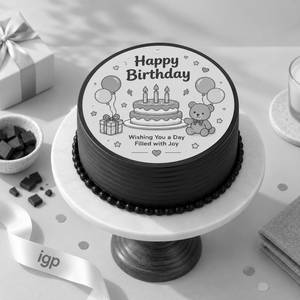Happy Birthday Chocolate Poster Bento Cake (300 g)