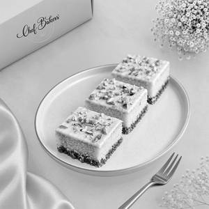 White Chocolate Pistachio Brownie.
