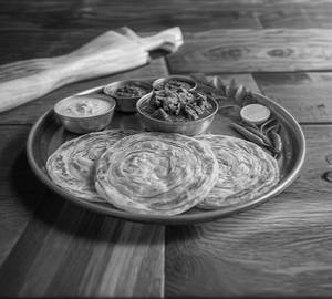 Paratha With Boti Gravy