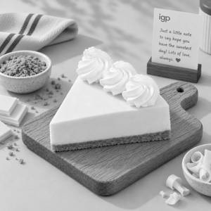 New York Baked Cheesecake Slice