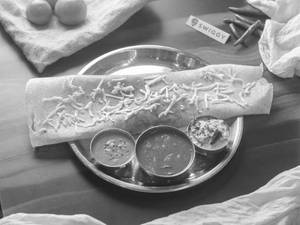Cheese Onion Butter Sada Dosa