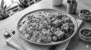 Veg Biryani[Full]+Paneer Chilli [5 pcs]