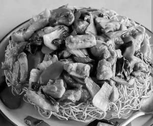 Chicken Pan Fried Noodles