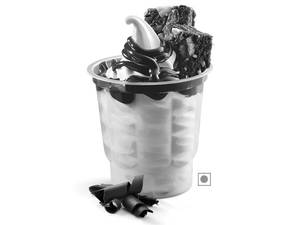 Chocolate brownie sundae