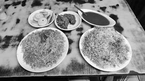 Chicken Dum Biryani with Raita