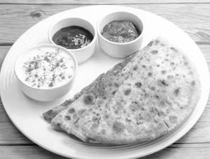 2 Aloo Paratha With Dahi