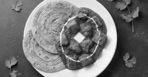 Paneer butter masala with 2 laccha paratha