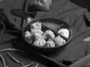 Veg Fried Momos (8 Pieces)