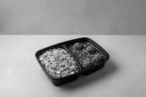 Veg Fried Rice with Veg Manchurian Gravy