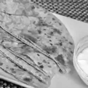Sattu Paratha With Curd [2 pieces]