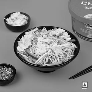 Egg Hakka Noodles - (500 ml)