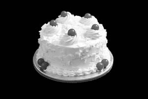 Eggless White Forest Cake 