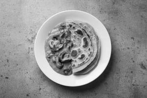 Mushroom masala with 2 lachha paratha