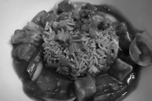 Veg Fried Rice with Paneer Chilli