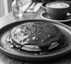 Dark chocolate pancakes
