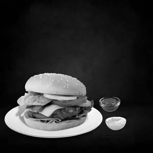 Paneer patty burger