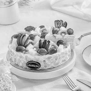 Eggless Fresh Fruit Cake