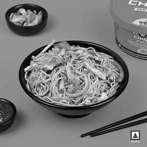 Chicken Noodles In Hot Garlic Sauce - (500 ml)