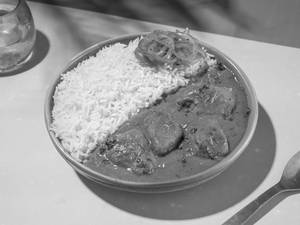Chicken Masala with Steam Rice