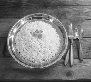 Steamed plain rice