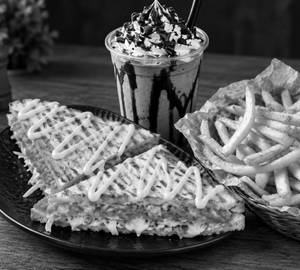 Loaded Fries  + Club Sandwich  +Chocolate Thick Shake 1