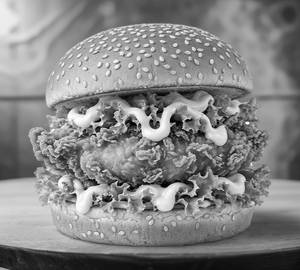 Crispy chicken burger