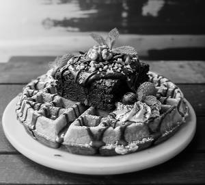 Fudge chocolate brownie
