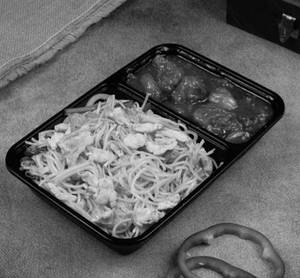 Egg Noodles With Chicken Manchrian Combo