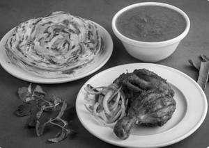 Kerala Paratha With Bbq Chicken Combo