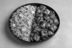 Paneer Fried Rice with Chilli Paneer