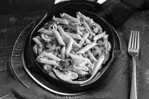 Mushroom penne pasta