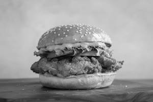 Peri Peri Crunchy Chicken Burger
