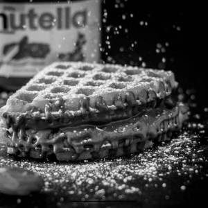 Nutella Waffle (Eggless)