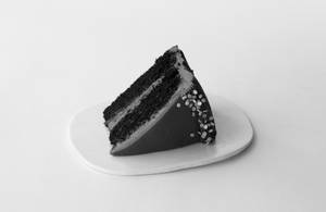 Chocolate Cake with Chocolate Buttercream Cake Slice