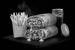 Chiptole Chicken Patty Wrap & French Fries + Coke