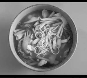 Oyster Mushroom Ramyeon Soup Bowl